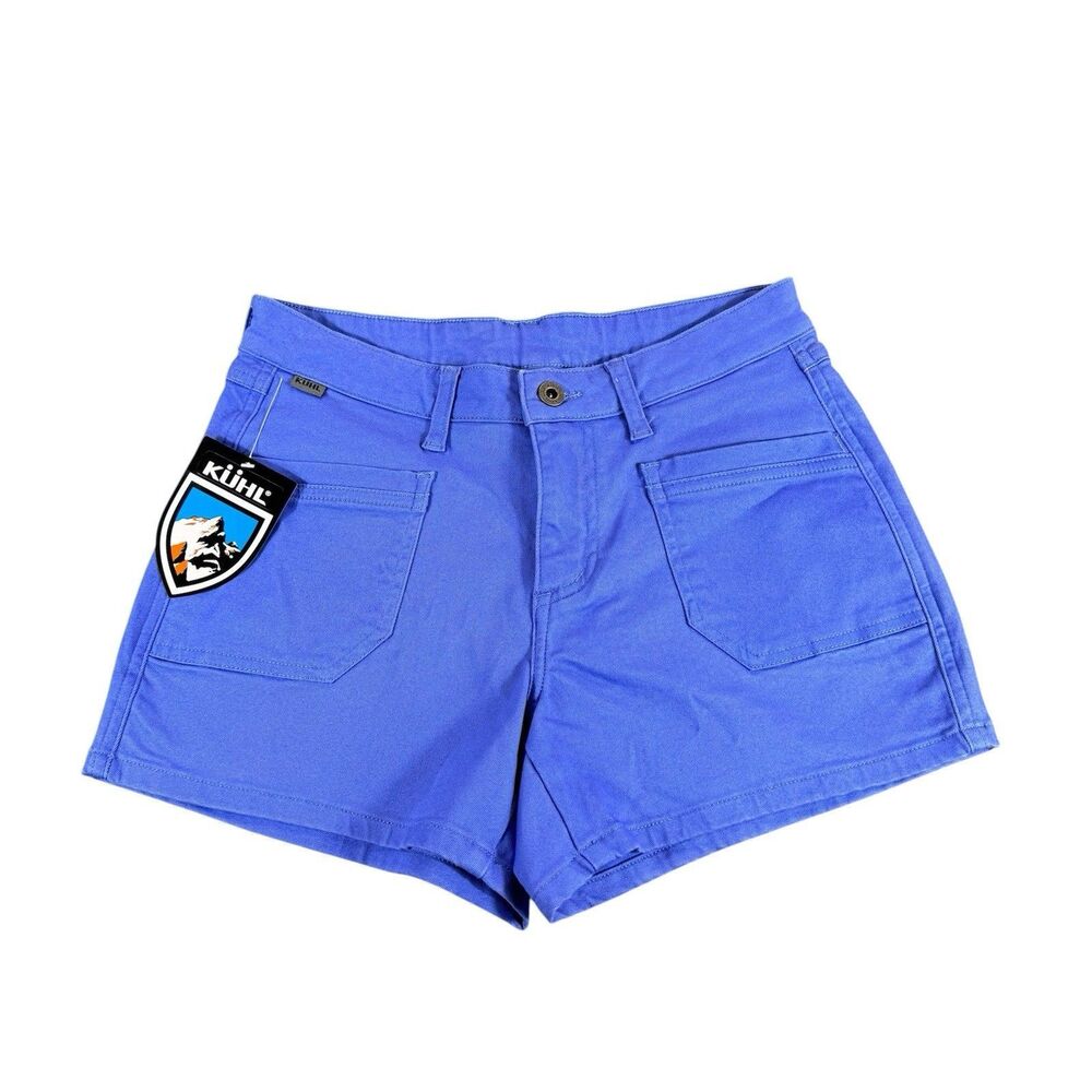 KUHL Sz 6 Kontour 4” Shorts Women Hiking Stretch Blue Iris Gorpcore  KÜHL NWOT
